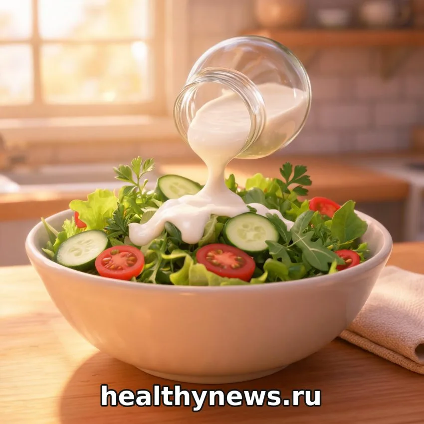 Йогуртовые заправки: салат без майонеза